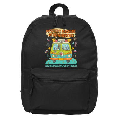 Groovy Mystery Machine Of Diagnostics Lab Tech Lab Week 2025 16 in Basic Backpack