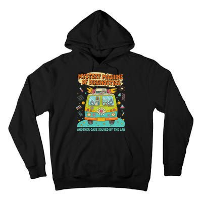 Groovy Mystery Machine Of Diagnostics Lab Tech Lab Week 2025 Tall Hoodie