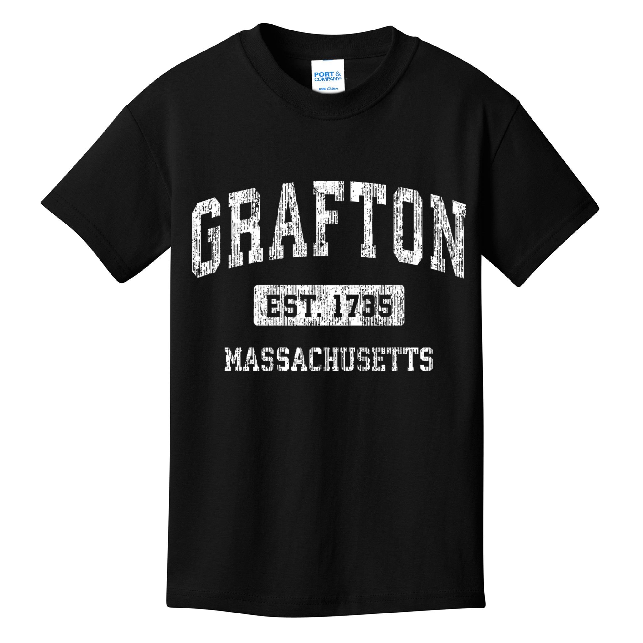 Grafton Massachusetts Ma Vintage Sports Kids T-Shirt