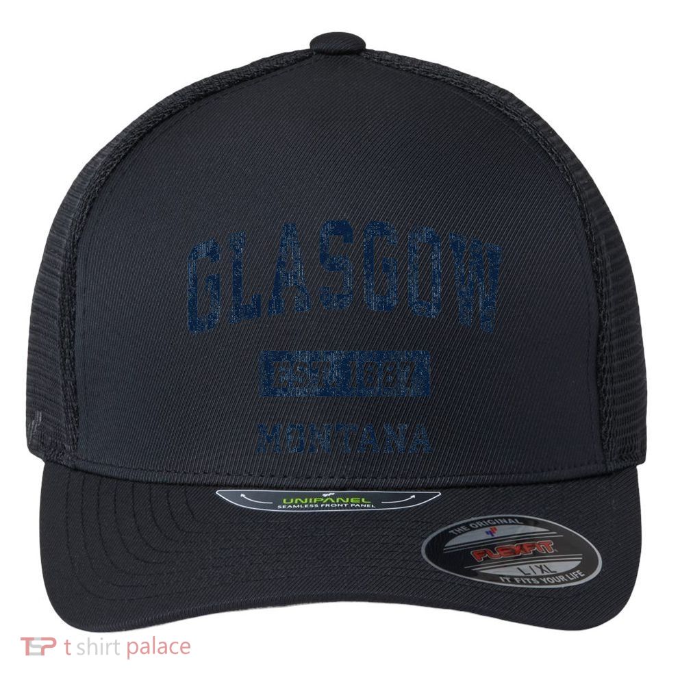 Glasgow Montana Mt Vintage Established Flexfit Unipanel Trucker Cap