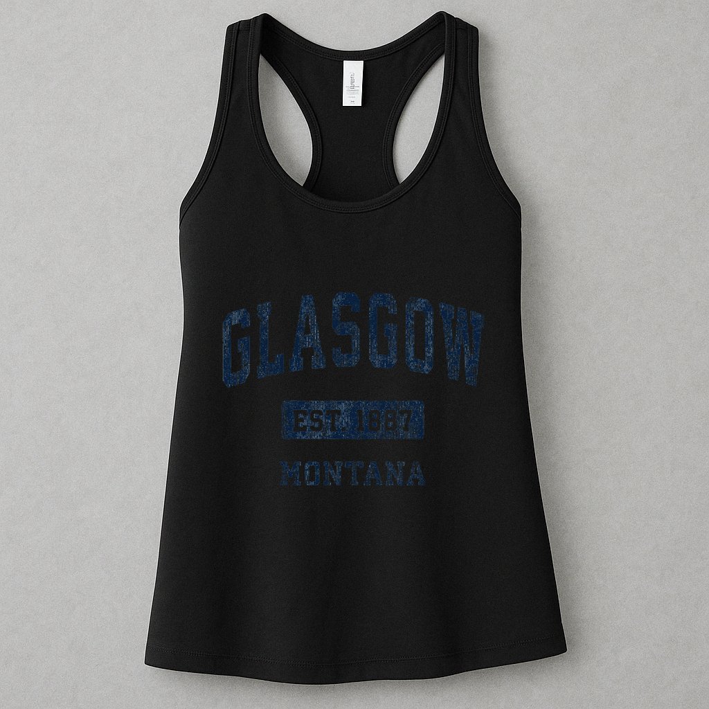Glasgow Montana Mt Vintage Established Womens Tank Top