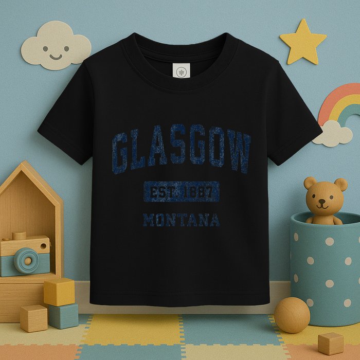 Glasgow Montana Mt Vintage Established Toddler T-Shirt
