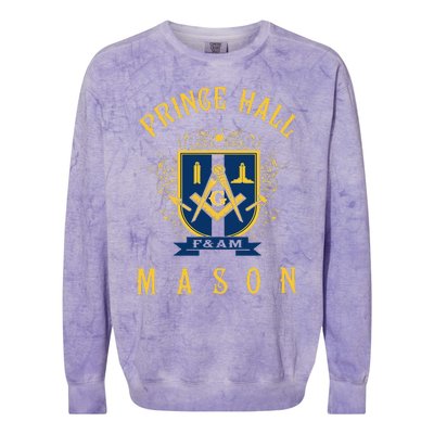 Greats Mason Masonic Prince Hall Masons Fathers Day Gift Colorblast Crewneck Sweatshirt