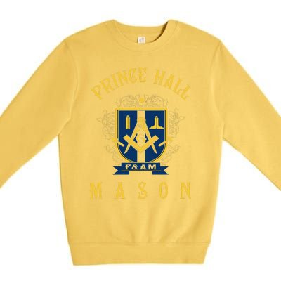 Greats Mason Masonic Prince Hall Masons Fathers Day Gift Premium Crewneck Sweatshirt