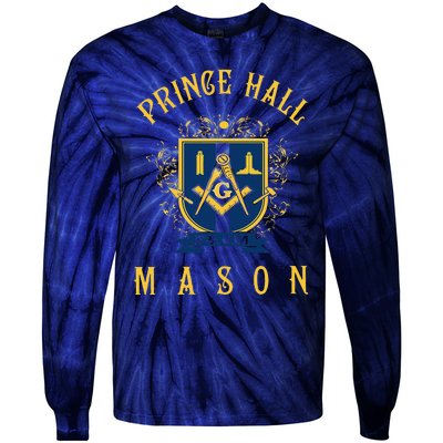 Greats Mason Masonic Prince Hall Masons Fathers Day Gift Tie-Dye Long Sleeve Shirt