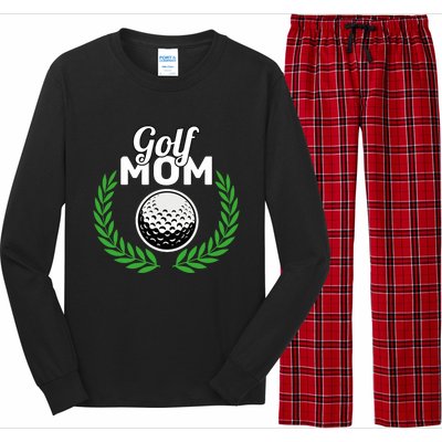 Golf Mom Mother's Day Golf Moms Golfing Moms Cute Gift Long Sleeve Pajama Set