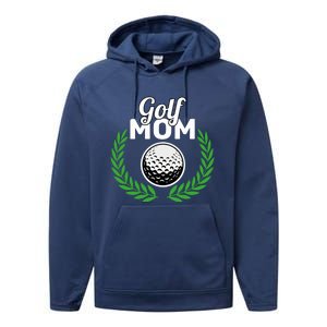 Golf Mom Mother's Day Golf Moms Golfing Moms Cute Gift Performance Fleece Hoodie