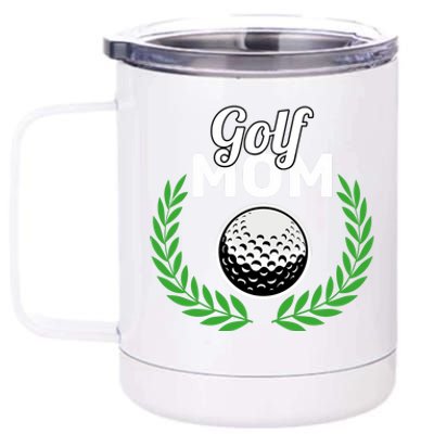 Golf Mom Mother's Day Golf Moms Golfing Moms Cute Gift 12 oz Stainless Steel Tumbler Cup