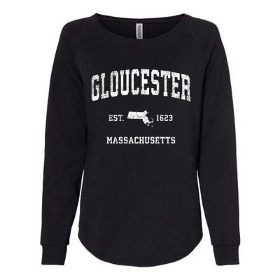 Gloucester Massachusetts Ma Vintage Sports Womens California Wash Sweatshirt