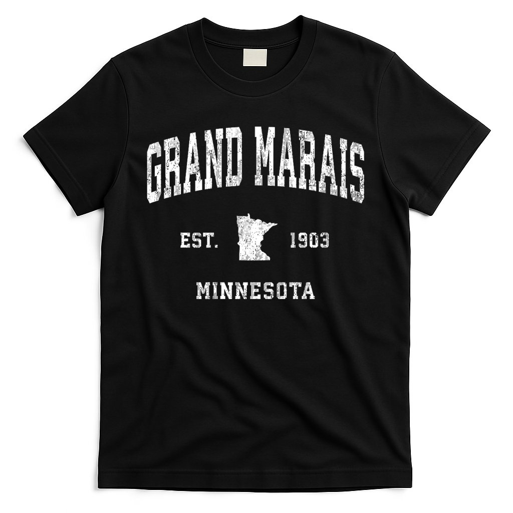 Grand Marais Minnesota Mn Vintage Athletic T-Shirt
