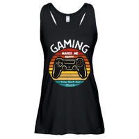 Gaming Makes Me Happy You Not So Much, Gaming, Funny Gamer Ladies Essential Flowy Tank