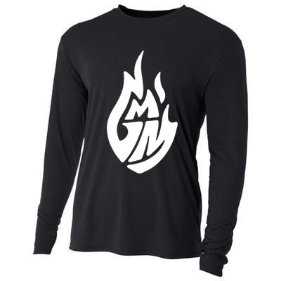 Good Mythical Morning Black Logo Gift Cooling Performance Long Sleeve Crew