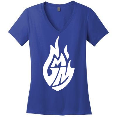 Good Mythical Morning Black Logo Gift Women's V-Neck T-Shirt