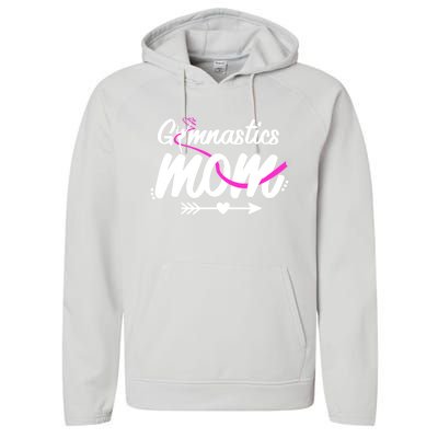 Gymnastics Mom Mama Cute Gymnast Mother's Day Gift Performance Fleece Hoodie