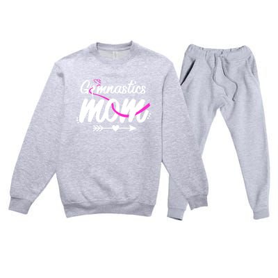 Gymnastics Mom Mama Cute Gymnast Mother's Day Gift Premium Crewneck Sweatsuit Set