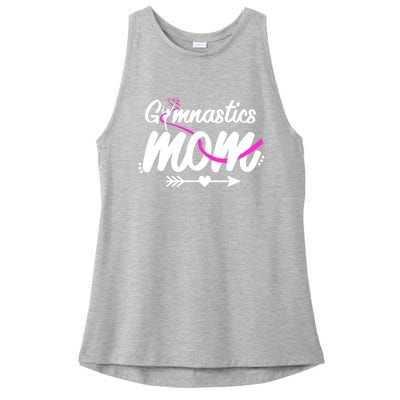 Gymnastics Mom Mama Cute Gymnast Mother's Day Gift Ladies PosiCharge Tri-Blend Wicking Tank