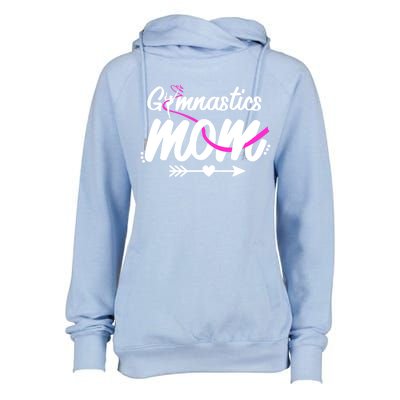 Gymnastics Mom Mama Cute Gymnast Mother's Day Gift Womens Funnel Neck Pullover Hood