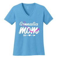 Gymnastics Mom Mama Cute Gymnast Mother's Day Gift Women's V-Neck T-Shirt