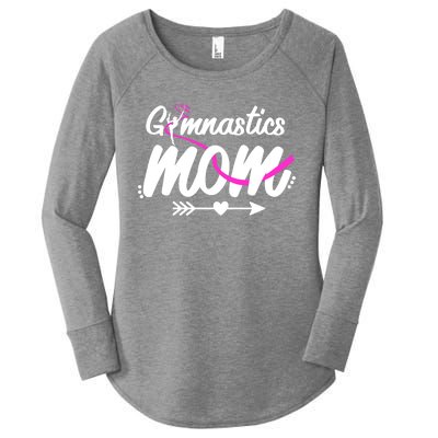 Gymnastics Mom Mama Cute Gymnast Mother's Day Gift Women's Perfect Tri Tunic Long Sleeve Shirt