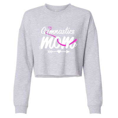 Gymnastics Mom Mama Cute Gymnast Mother's Day Gift Cropped Pullover Crew