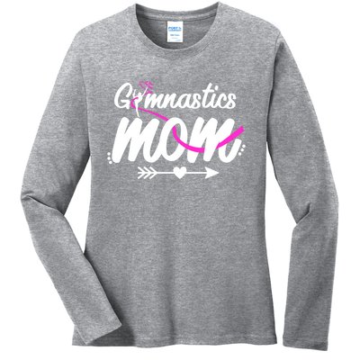 Gymnastics Mom Mama Cute Gymnast Mother's Day Gift Ladies Long Sleeve Shirt