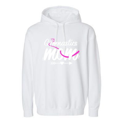 Gymnastics Mom Mama Cute Gymnast Mother's Day Gift Garment-Dyed Fleece Hoodie