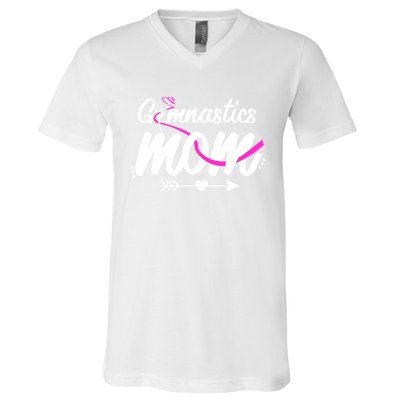 Gymnastics Mom Mama Cute Gymnast Mother's Day Gift V-Neck T-Shirt