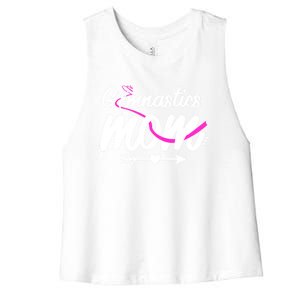 Gymnastics Mom Mama Cute Gymnast Mother's Day Gift Women's Racerback Cropped Tank