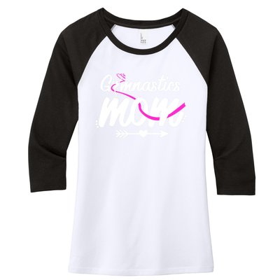 Gymnastics Mom Mama Cute Gymnast Mother's Day Gift Women's Tri-Blend 3/4-Sleeve Raglan Shirt