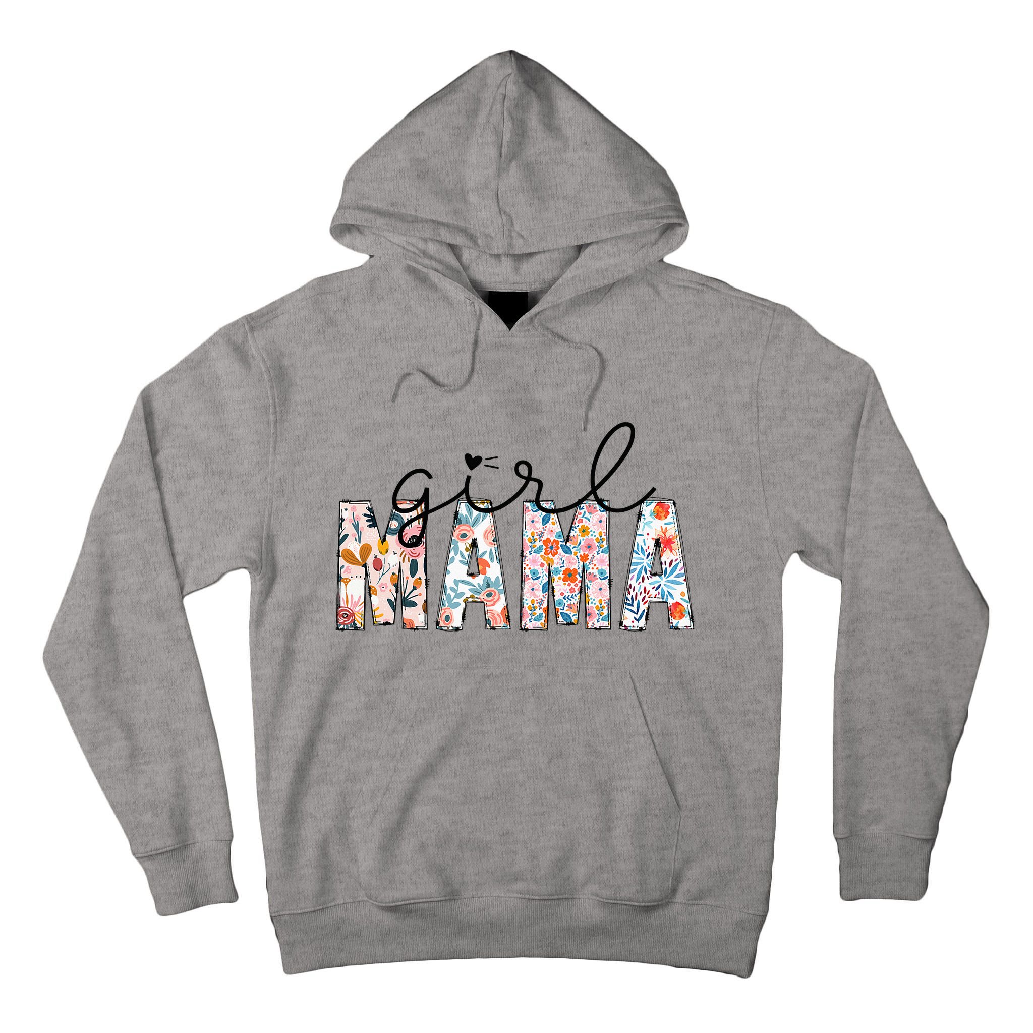 Girl Mama Mom Floral Mothers Funny Vintage Tall Hoodie