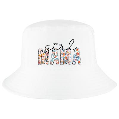 Girl Mama Mom Floral Mothers Funny Vintage Cool Comfort Performance Bucket Hat