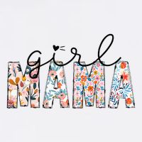 Girl Mama Mom Floral Mothers Funny Vintage Doggie Tank