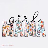 Girl Mama Mom Floral Mothers Funny Vintage Flatbill Hat