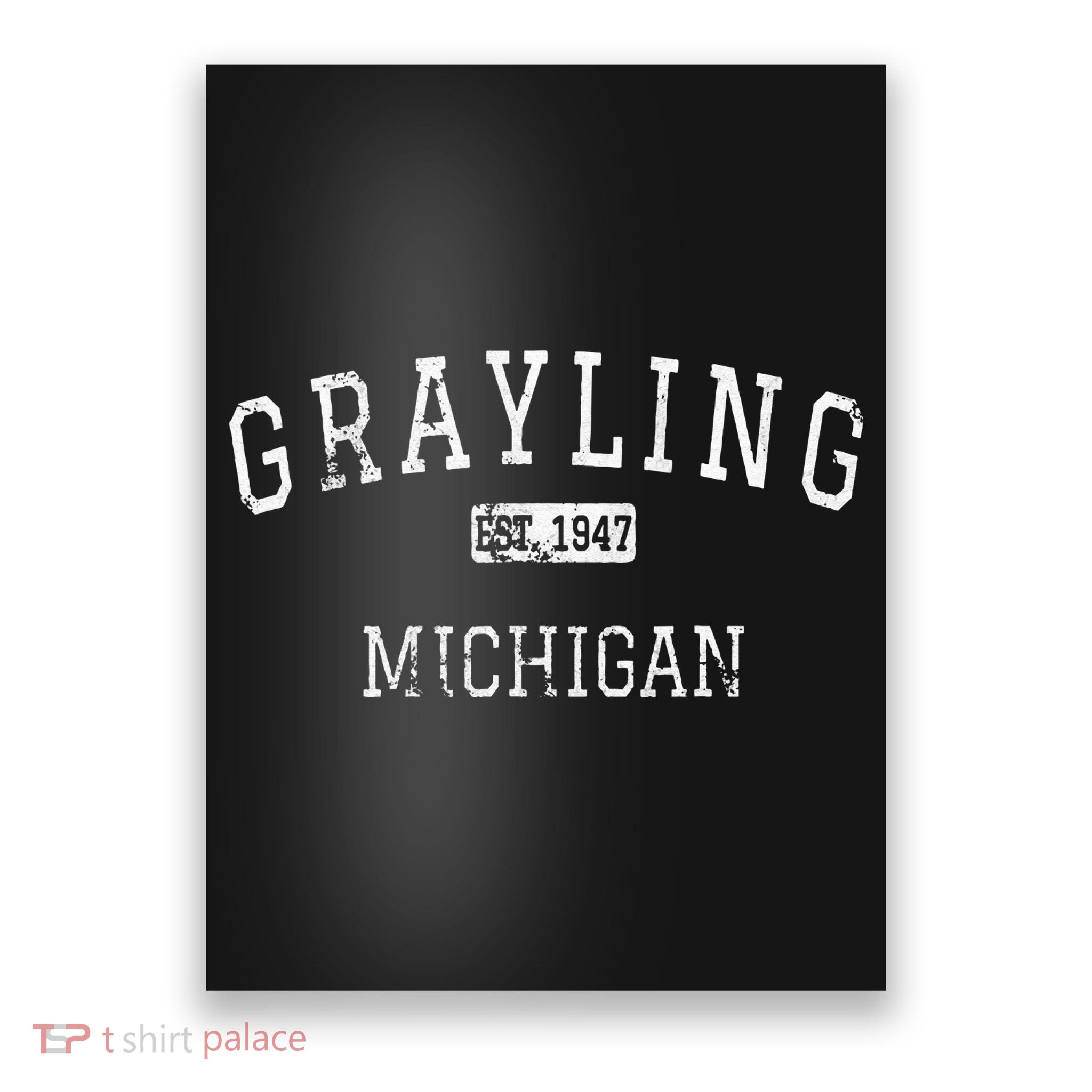Grayling Michigan MI Vintage Poster