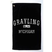Grayling Michigan MI Vintage Golf Towel