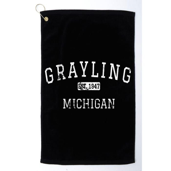 Grayling Michigan MI Vintage Golf Towel