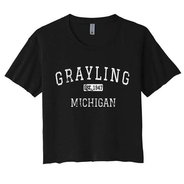 Grayling Michigan MI Vintage Crop Top