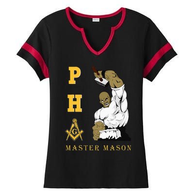 Greats Mason Masonic Pha Master Masons FatherS Ladies Halftime Notch Neck Tee