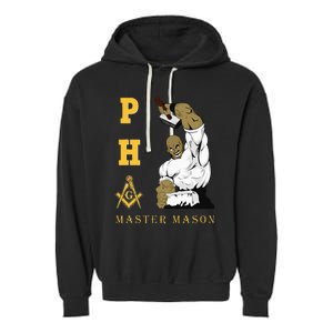 Greats Mason Masonic Pha Master Masons FatherS Garment-Dyed Fleece Hoodie