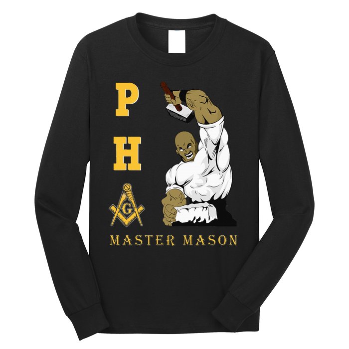 Greats Mason Masonic Pha Master Masons FatherS Long Sleeve Shirt