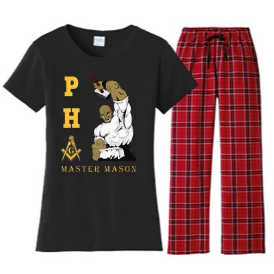 Greats Mason Masonic Pha Master Masons FatherS Women's Flannel Pajama Set