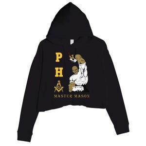 Greats Mason Masonic Pha Master Masons FatherS Crop Fleece Hoodie