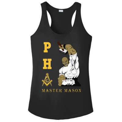 Greats Mason Masonic Pha Master Masons FatherS Ladies PosiCharge Competitor Racerback Tank