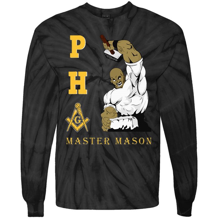 Greats Mason Masonic Pha Master Masons FatherS Tie-Dye Long Sleeve Shirt