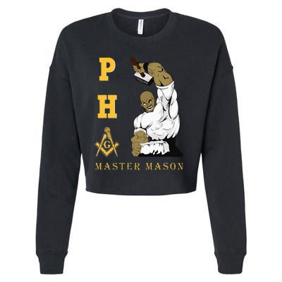 Greats Mason Masonic Pha Master Masons FatherS Cropped Pullover Crew