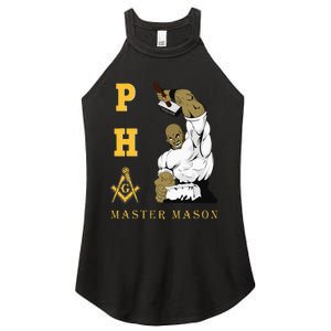 Greats Mason Masonic Pha Master Masons FatherS Women's Perfect Tri Rocker Tank