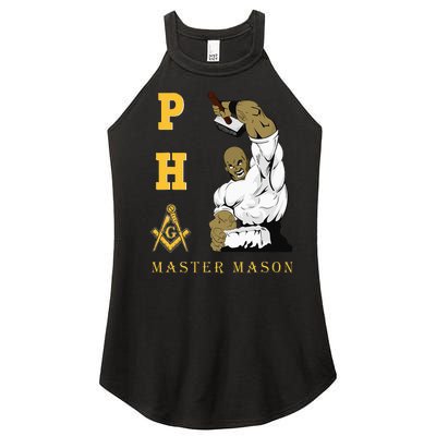 Greats Mason Masonic Pha Master Masons FatherS Women’s Perfect Tri Rocker Tank