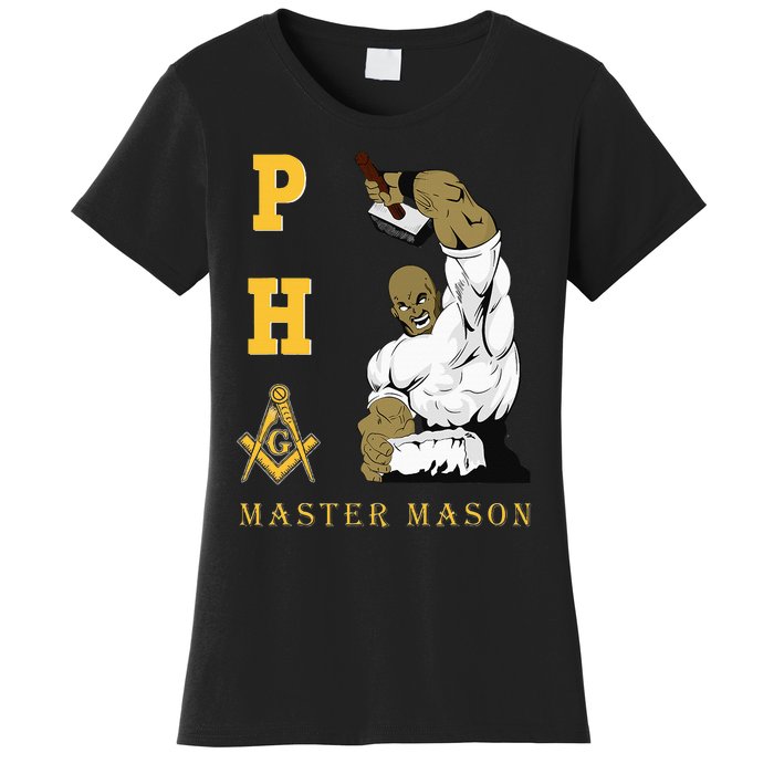 Greats Mason Masonic Pha Master Masons FatherS Women's T-Shirt