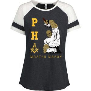 Greats Mason Masonic Pha Master Masons FatherS Enza Ladies Jersey Colorblock Tee