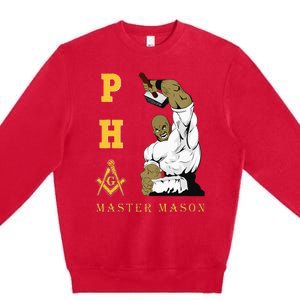 Greats Mason Masonic Pha Master Masons FatherS Premium Crewneck Sweatshirt